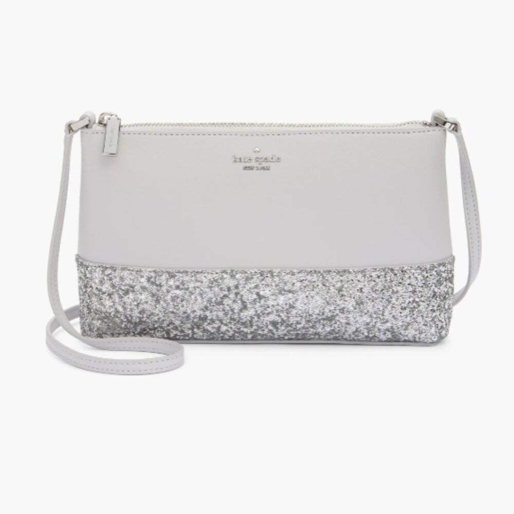 NEW Kate Spade New York Flash Crossbody Bag in Grey (Silver)​